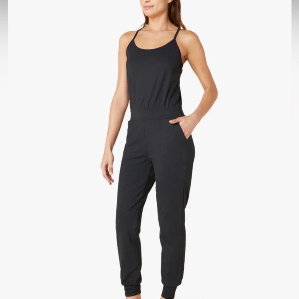 Beyond Yoga Heather Rib Lounge Around Jumpsuit Size Large